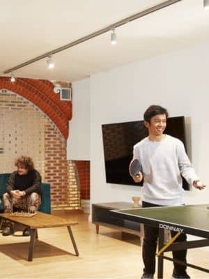 Un espace pour jouer et rencontrer d'autres étudiants à londres